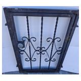 WROUGHT IRON LOCKING GATE 24X42