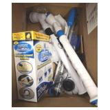 BOX OF SPIN BRUSHES, CLEANING SUPPLIES