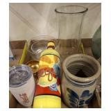 MISC POTTERY, GLASSWARE