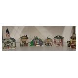 GROUP CHRISTMAS VILLAGE HOUSES