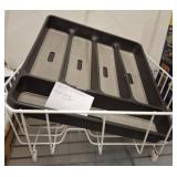 DISH DRAINER, FLATWARE HOLDER