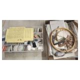 TRAY OF SEWING SUPPLIES