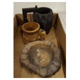 EXOTIC WOOD MUGS, ASH TRAY