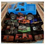 TRAY OF MONSTER TRUCKS