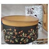 NESTING DECORATIVE BOXES, METAL HO HOHO DCOR