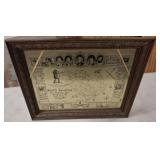 VINTAGE GT ENTERPRISES BRASS MAP OF SC 18IN