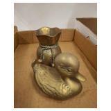 BRASS PAPERWEIGHT, CREAMER