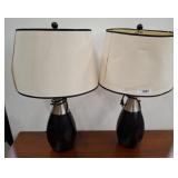 MCM STYLE PAIR OF LAMPS 27IN