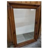 PINE FRAMED MIRROR 40X29