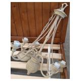 5 LIGHT HANGING CHANDELIER