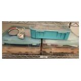 ASSORTED ARTS AND CRAFTS IN SNAP LOCK CONTAINERS