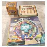 GROUP OF BOARD GAMES, BURRITO THROW