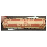 1910-1939 ROLL OF WHEAT PENNIES