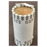 BANK ROLL OF PRESIDENTIAL DOLLAR COINS