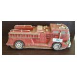 CERAMIC FIRETRUCK FIGURINE