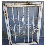 WROUGHT IRON LOCKING GATE 32X42