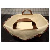 LONGABERGER BASKET WITH CLOTH LINER