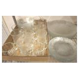 GLASS DISHES, BOWLS AND CUPS