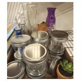 BUD VASES, MISC FAUX PLANT DCOR