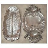 ALUMINUM SERVING PLATTERS
