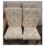 4 PC UPHOLSTERED CHAIRS