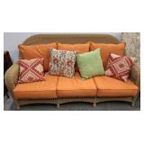 RESIN WICKER SOFA WITH OUTDOOR CUSHIONS