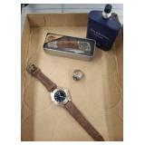 RING, WATCH, KNIFE, COLOGNE
