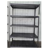 5 TIER METAL AND WOOD STORAGE SHELF 48X24X72