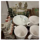 MIKASA DISHES, CORNING CUPS, VILLAGE PIECES