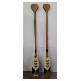 PAIR OF DECORATIVE BOAT PADDLES