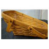 LONGABERGER ANGLED BASKET WITH LINER