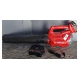 CRAFTSMAN BLOWER 20V BATTERY AND CHARGER