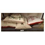 GROUP OF THROW DECORATIVE PILLOWS, CHRISTMAS