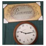 WALL DCOR, EDDIE BAUER WALL CLOCK