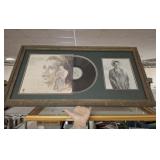 TENNESSEE ERNIE FORD FRAMED ALBUM AND AUTOGRAPHED