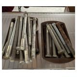 TRAYS OF 10 INCH AND 8 INCH BOLTS