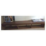 WOODEN PIN SHELF/BENCH 1 PC