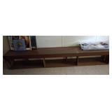 WOODEN PIN SHELF/BENCH 1 PC