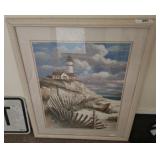 SIGNED LIGHT HOUSE PRINT