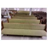10FT UPHOLSTERED CHURCH PEW