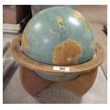 VINTAGE TABLE TOP GLOBE, SHOWS WEAR