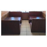GROUP OF 2 DINING BOOTHS SECTIONS
