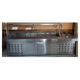 L& T 10FT STAINLESS COLD BAR WITH SNEEZE GUARD 115