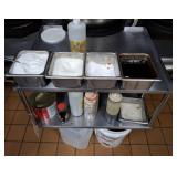 STAINLESS FLOATING SHELF FOR RANGE FRONT