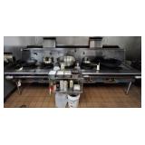 L & T GAS RANGE WITH WOK INSERTS 12FTX36