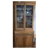 ANTIQUE 2 PC CUPBOARD