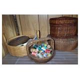 BASKETS AND SEWING SUPPLIES