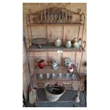 BAKERS RACK AND CONTENTS