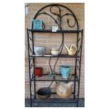 BAKERS RACK AND CONTENTS