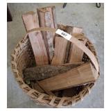 BASKET OF FIRE WOOD
